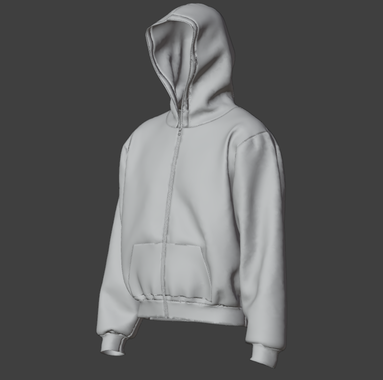 Hoodie zipper - 3D Mockups
