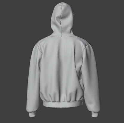 Hoodie zipper - 3D Mockups